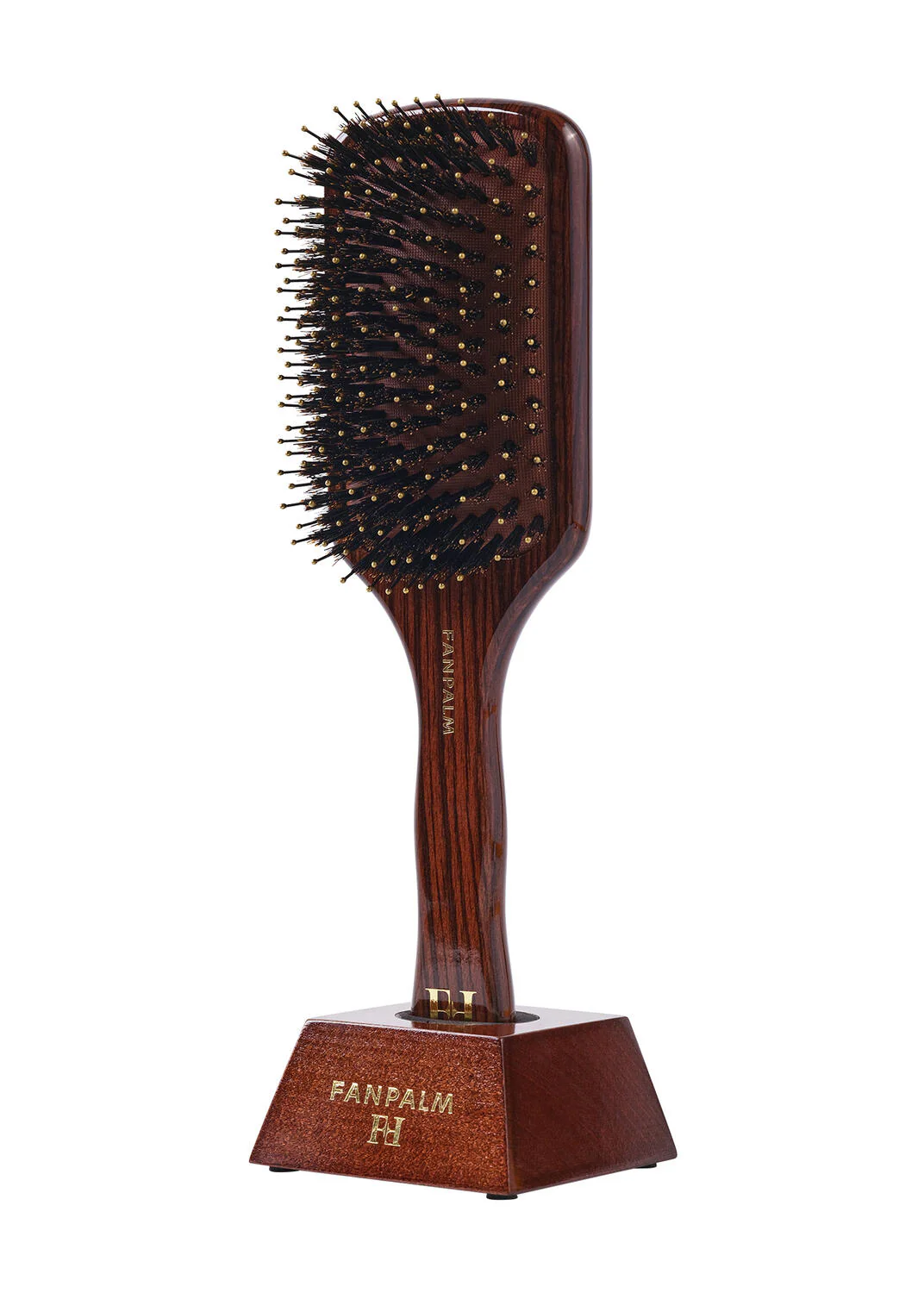Boar- & Nylon hårbørste, Medium - Glossy Brown - Image 6