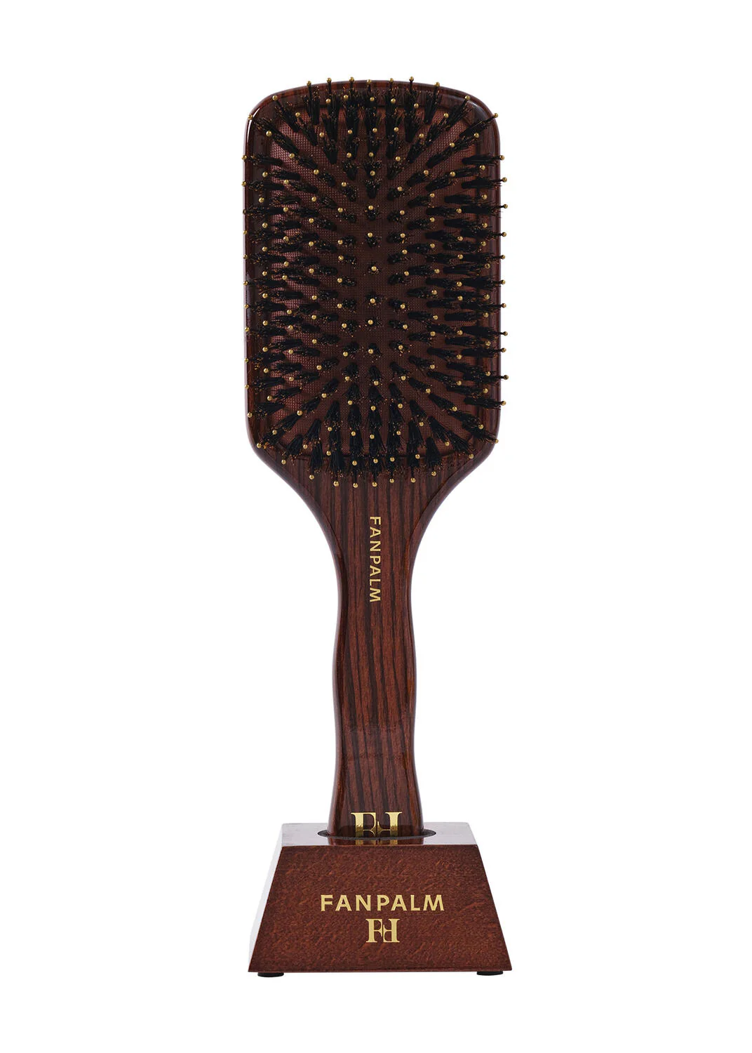 Boar- & Nylon hårbørste, Medium - Glossy Brown - Image 7