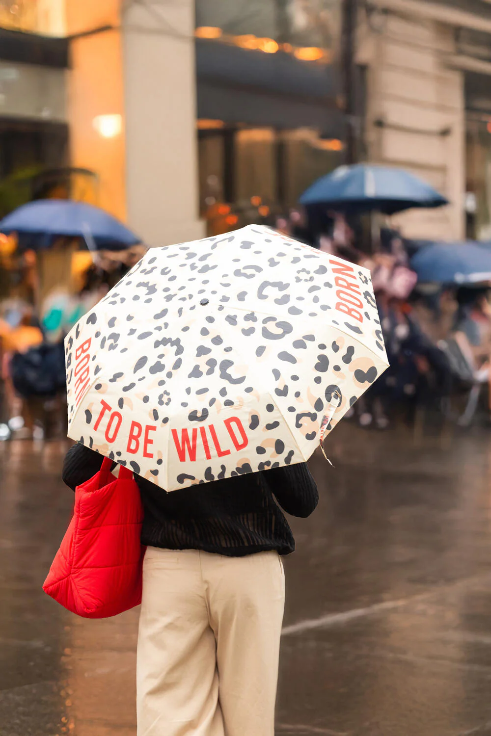 Born To Be Wild foldbar paraply - Cheetah Printed - Image 12
