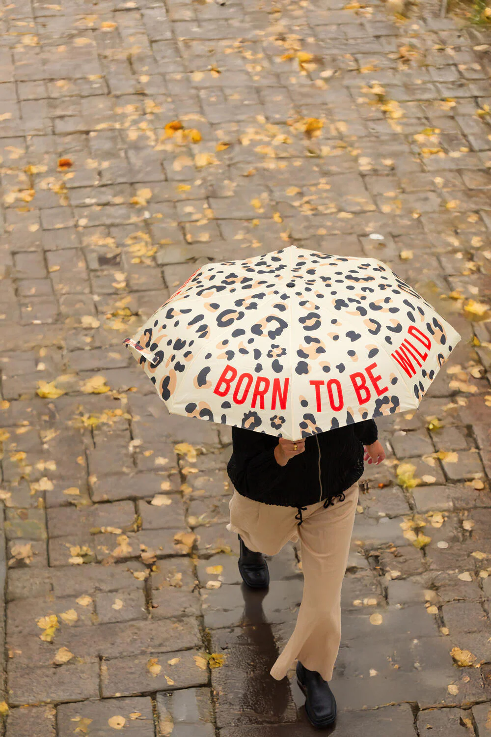 Born To Be Wild foldbar paraply - Cheetah Printed - Image 14