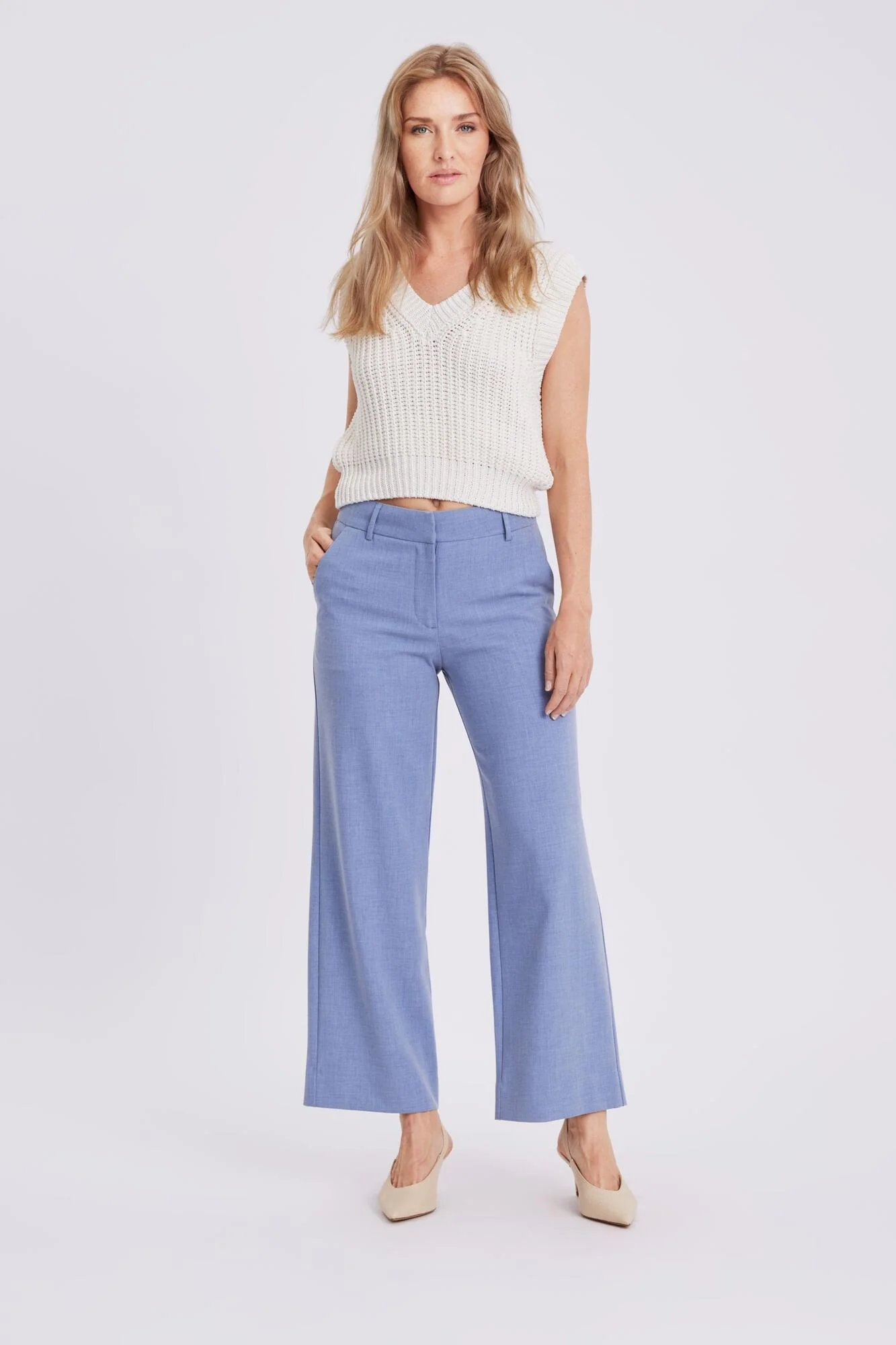 Dena Long habitbukser - Dawn Blue