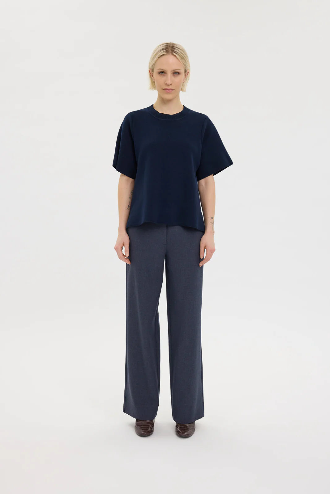 DenaFV habitbukser - Blue Grey Melange