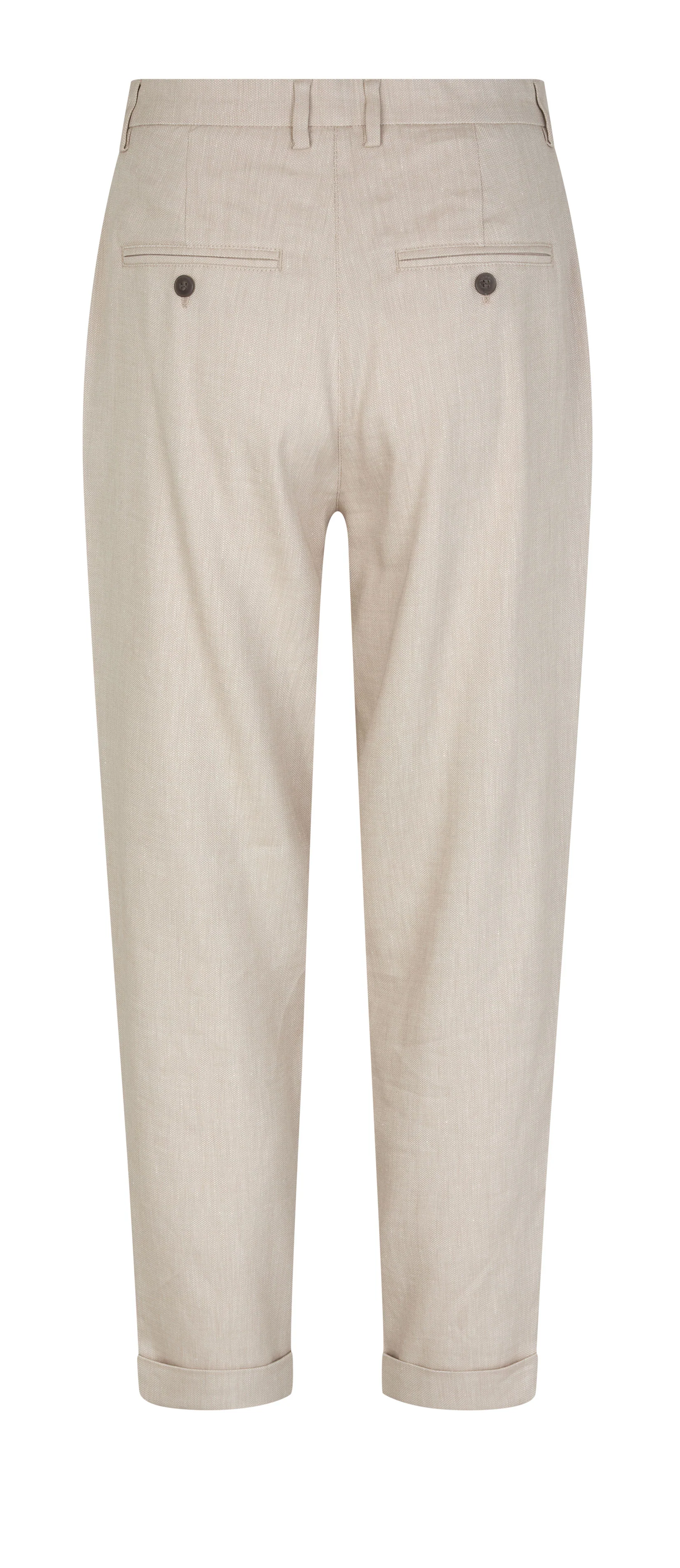 EmmaFV Ankle hørbukser - Sand Linen - Image 4