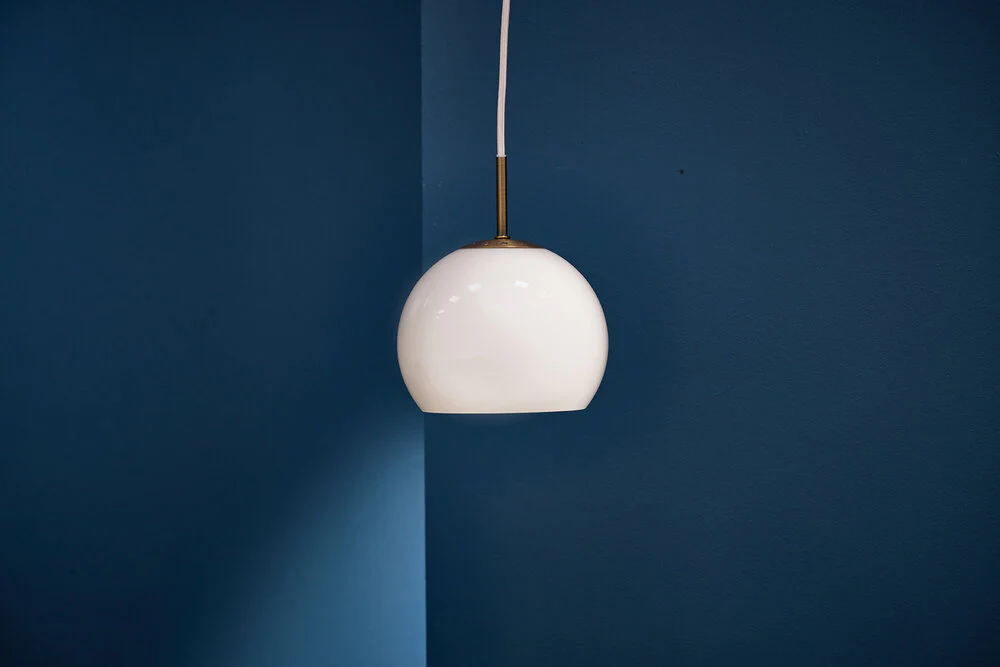Ball Glass pendellampe, Sand Grey - Ø18 - Image 3