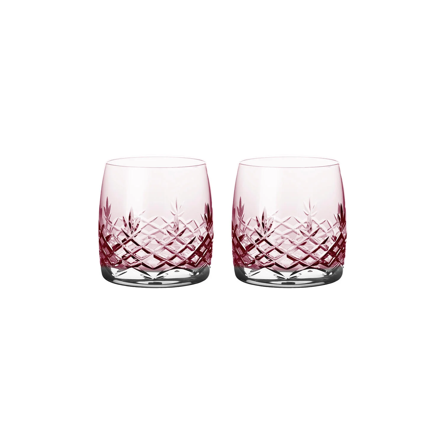 Crispy Topaz Aqua vandglas, pink, 2 stk - 23 cl