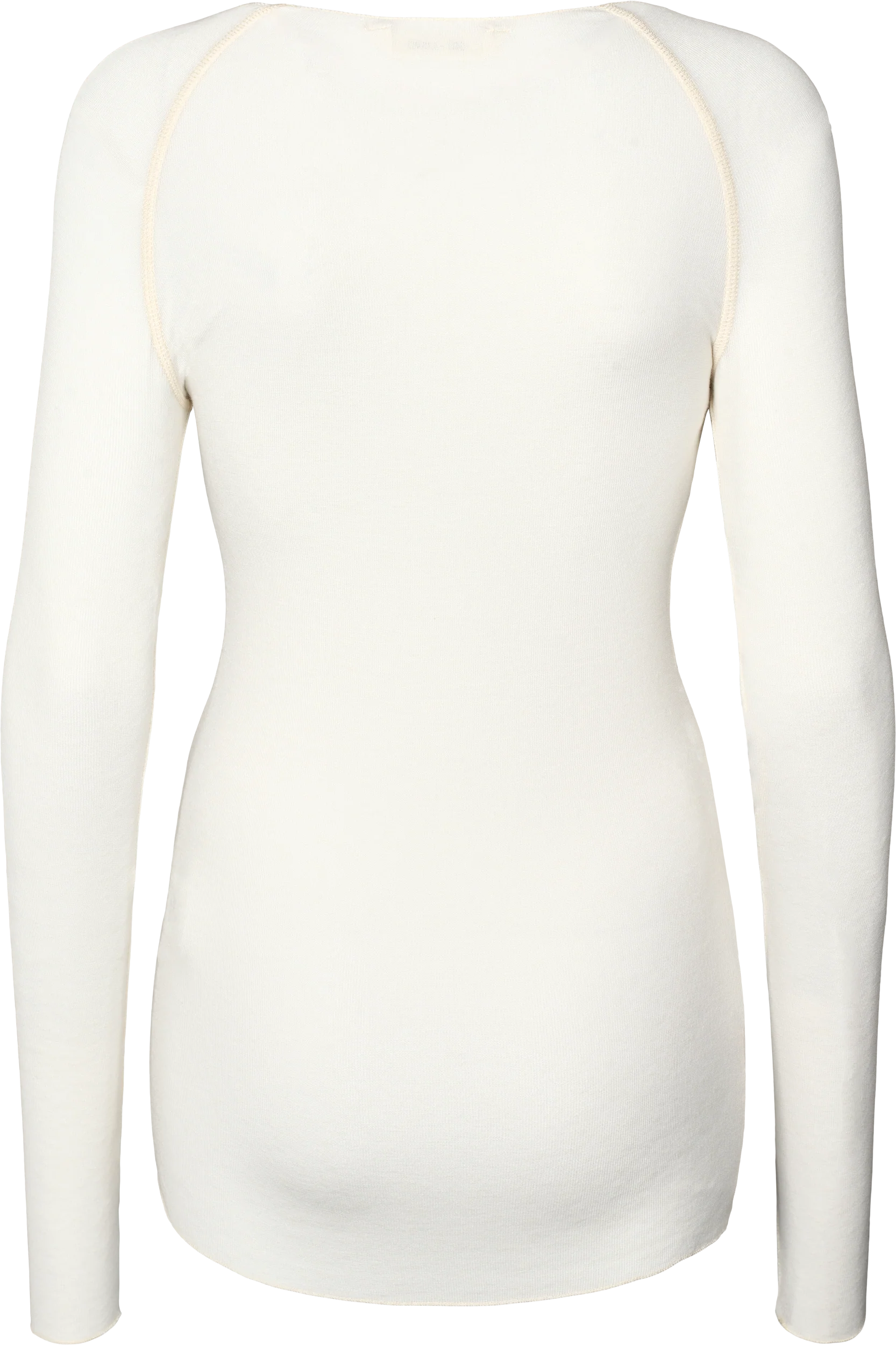 Amalie Wool langærmet t-shirt - hvid - Image 6