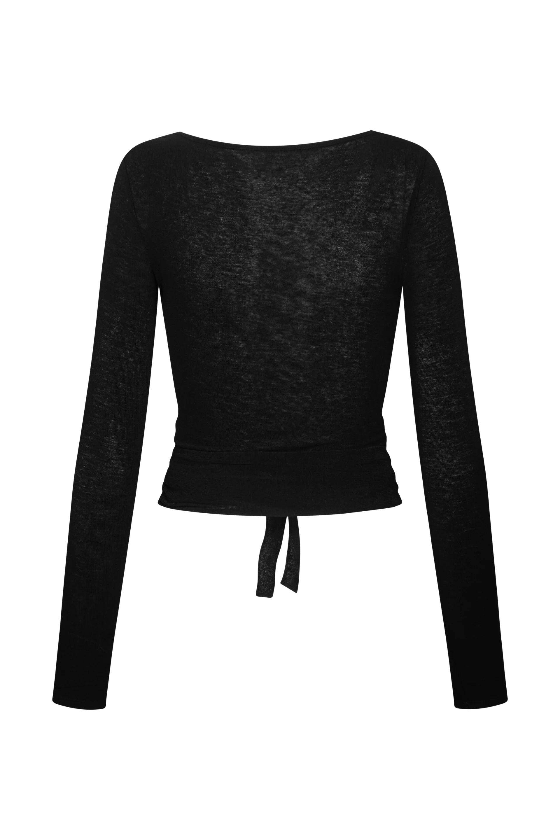 Anne Wool Wrap langærmet t-shirt - sort - Image 5