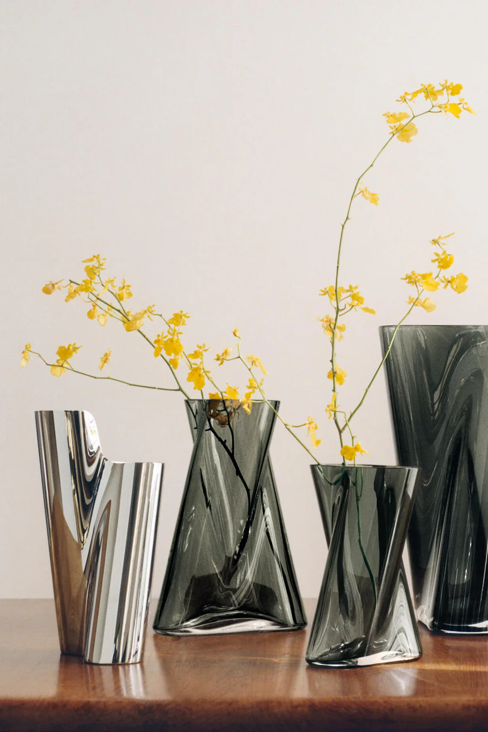 Lituus vase, Rustfrit stål - H22,8 cm - Image 3