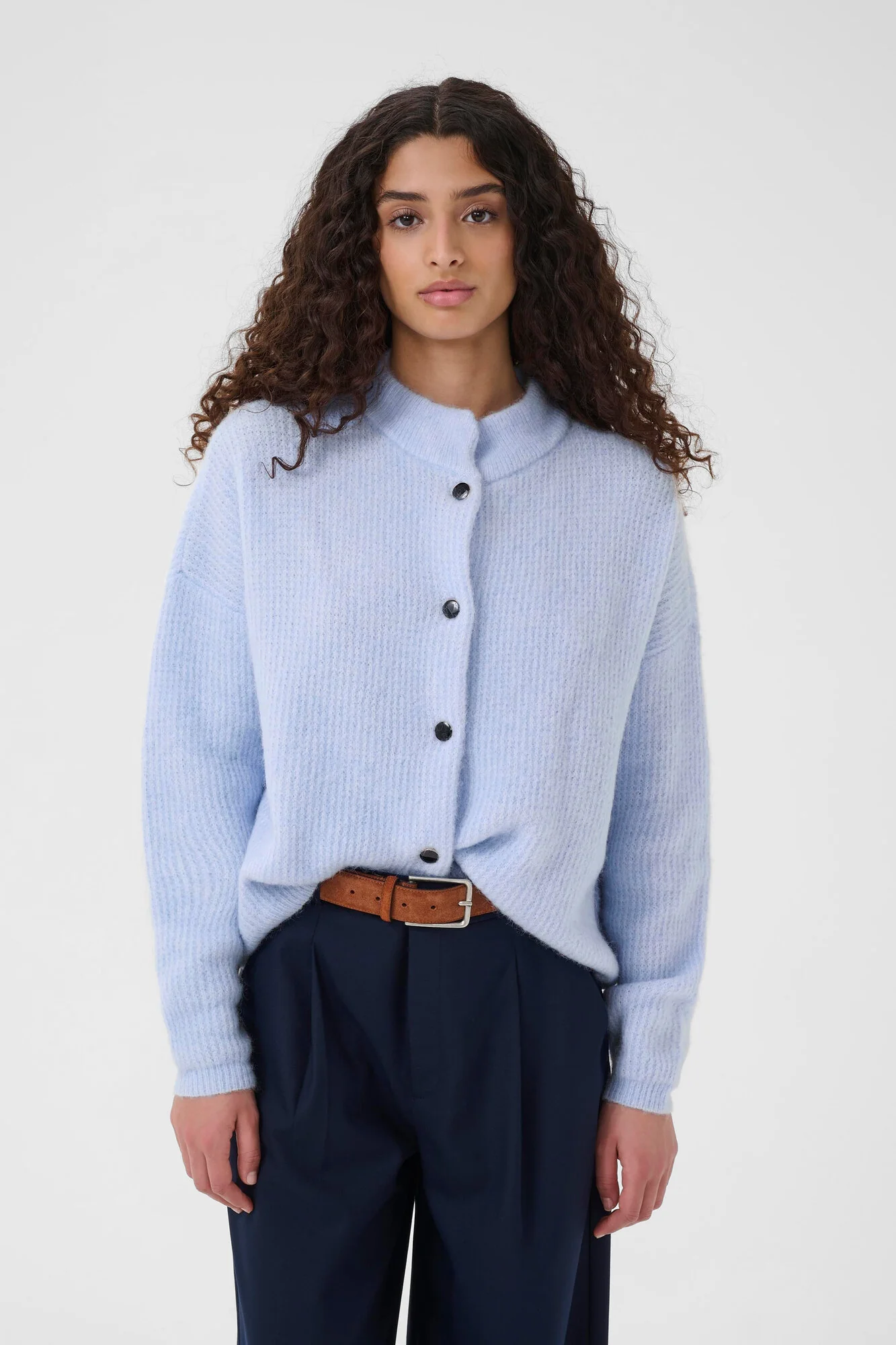 AlphaGZ kort cardigan - Centaurea Mélange