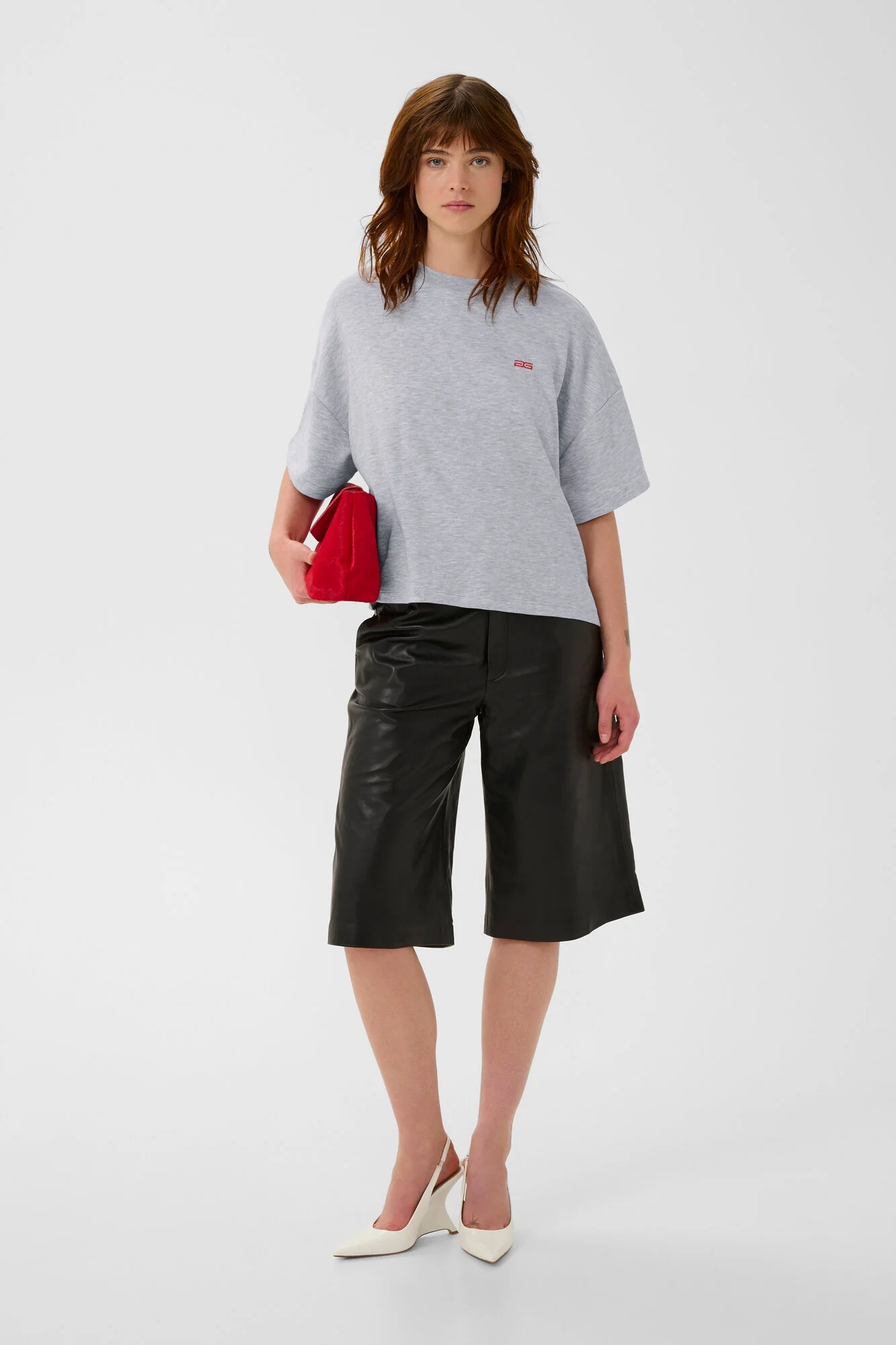 GZgilsa sweat t-shirt - Ultra Light Grey Melange - Image 3