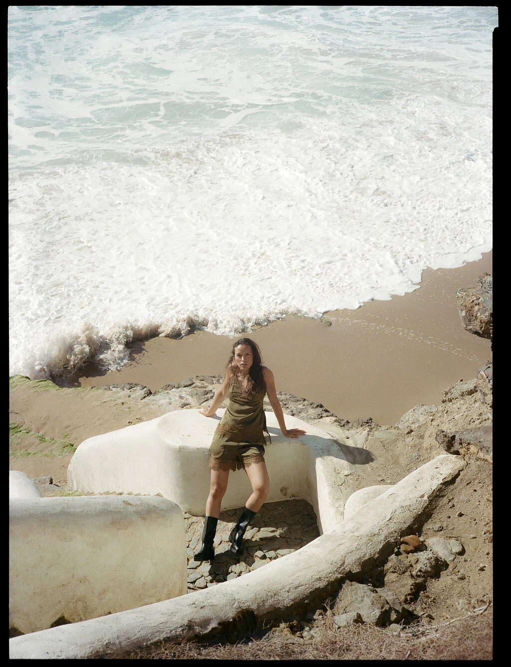GZlalou top - Military Olive - Image 9