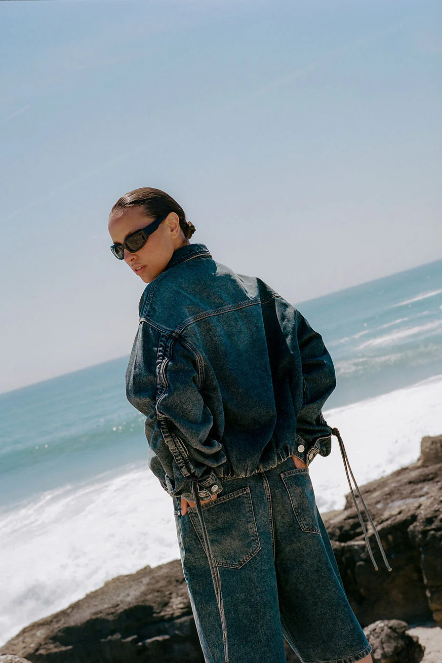 GZsusara denimjakke - Blue/green wash - Image 3