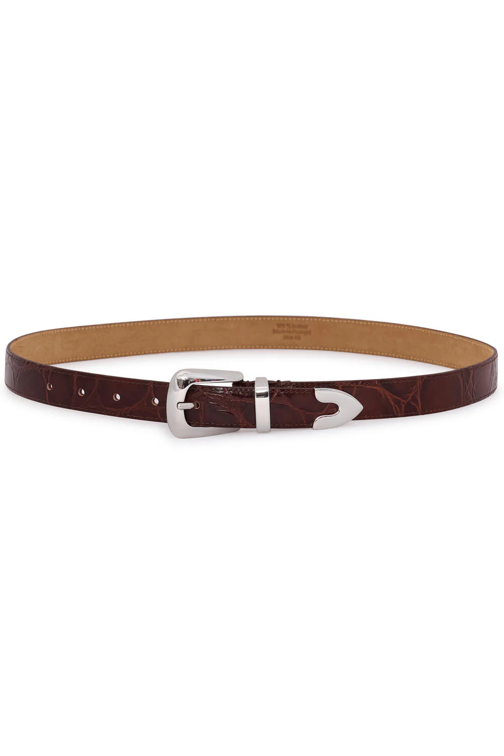 GZsuva patent bælte - Dark brown croco - Image 5