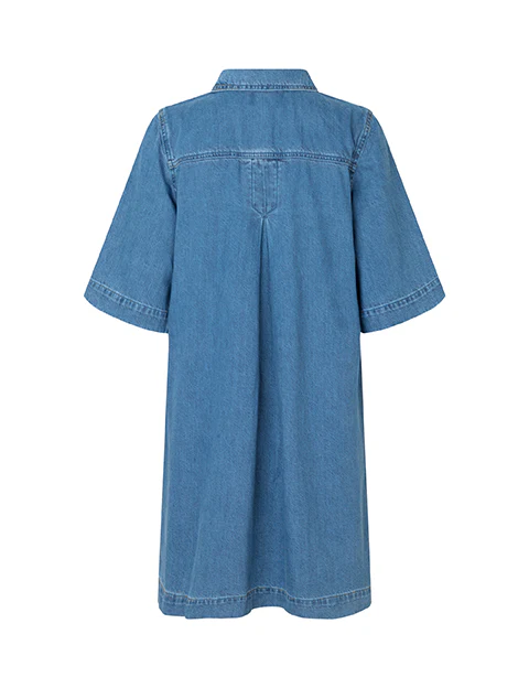 Mira-G denimkjole - 951 Mid vintage blue - Image 3