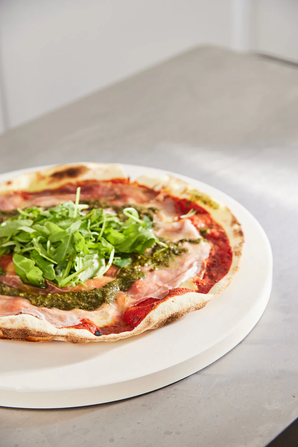 Cordierit pizzasten - Ø: 38 x 2 cm. - Image 2