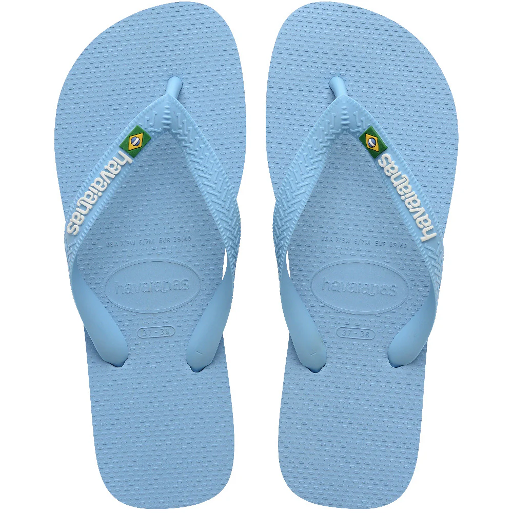 Brasil Logo klipklapper - Blue Lavender/White