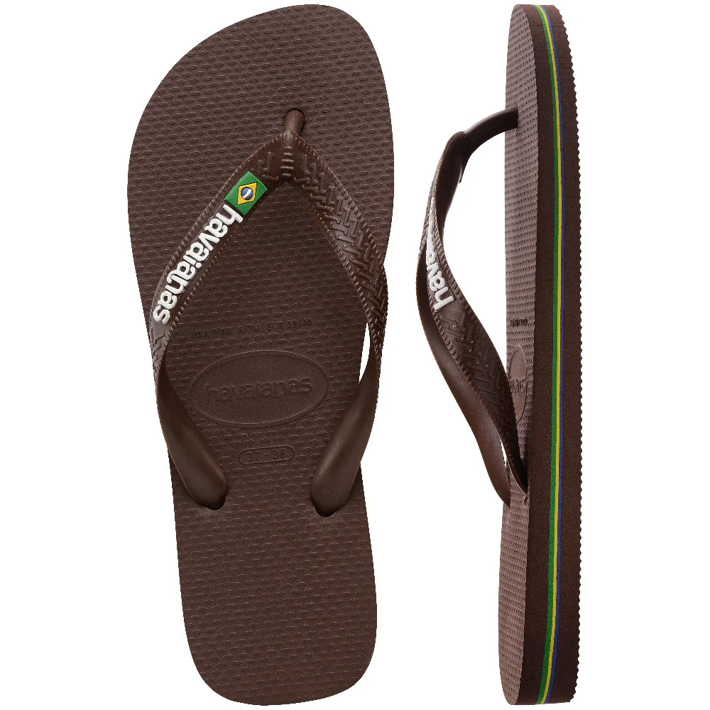 Brasil Logo klipklapper  - Dark Brown/White - Image 5
