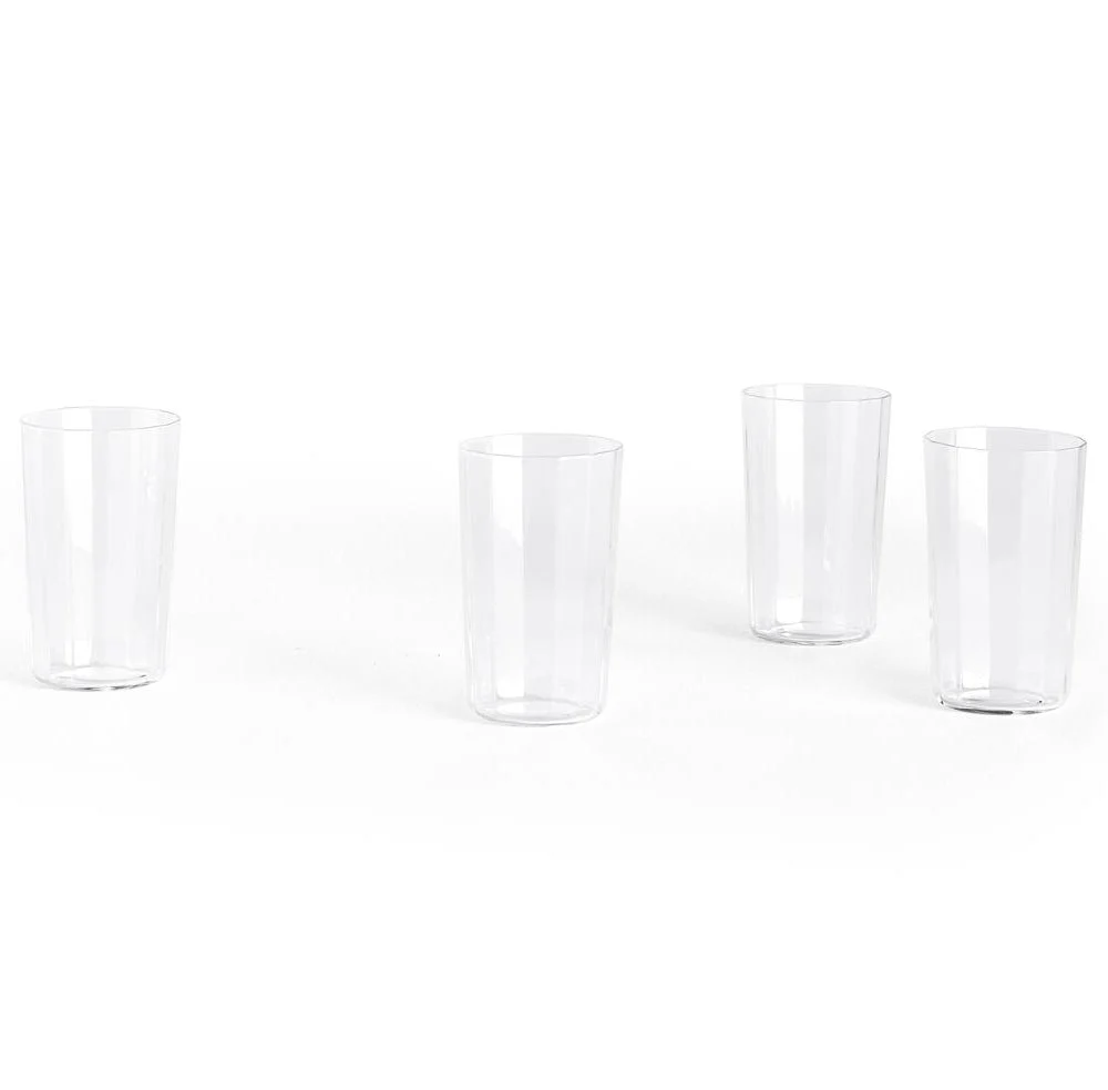 Angle vandglas, 4 stk. - H10 cm.