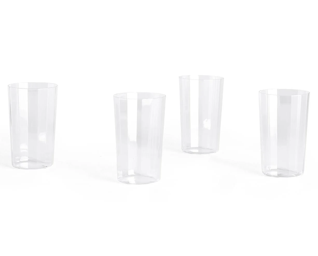 Angle vandglas, 4 stk. - H13 cm.