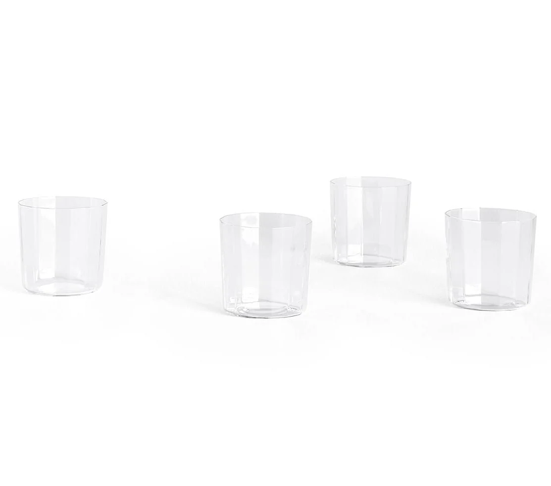 Angle vandglas, 4 stk. - H7,5 cm.