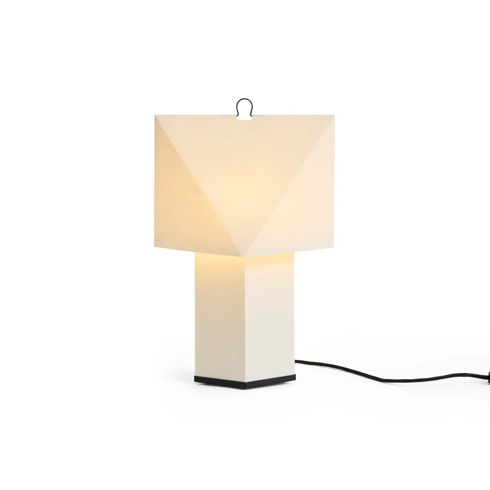 Aplat bordlampe, hvid - H44 cm - Image 5