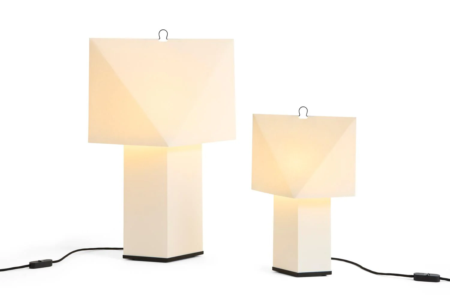 Aplat bordlampe, hvid - H44 cm - Image 8