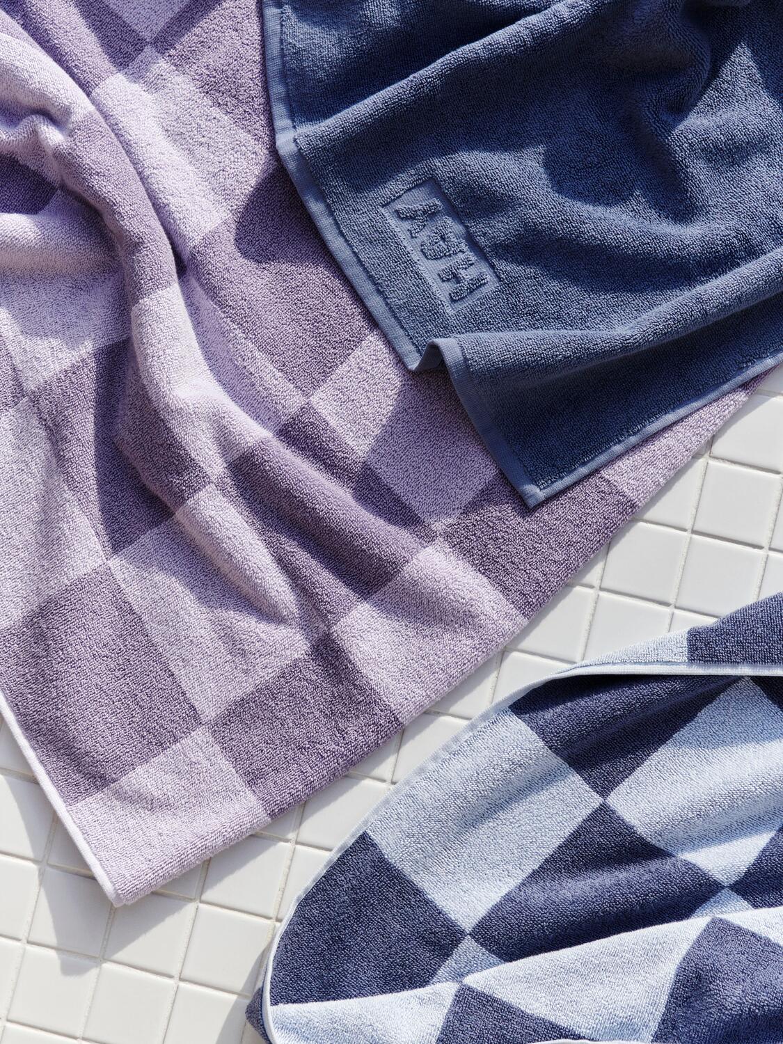 Check bademåtte, Lavender - B50 x L90 cm. - Image 2