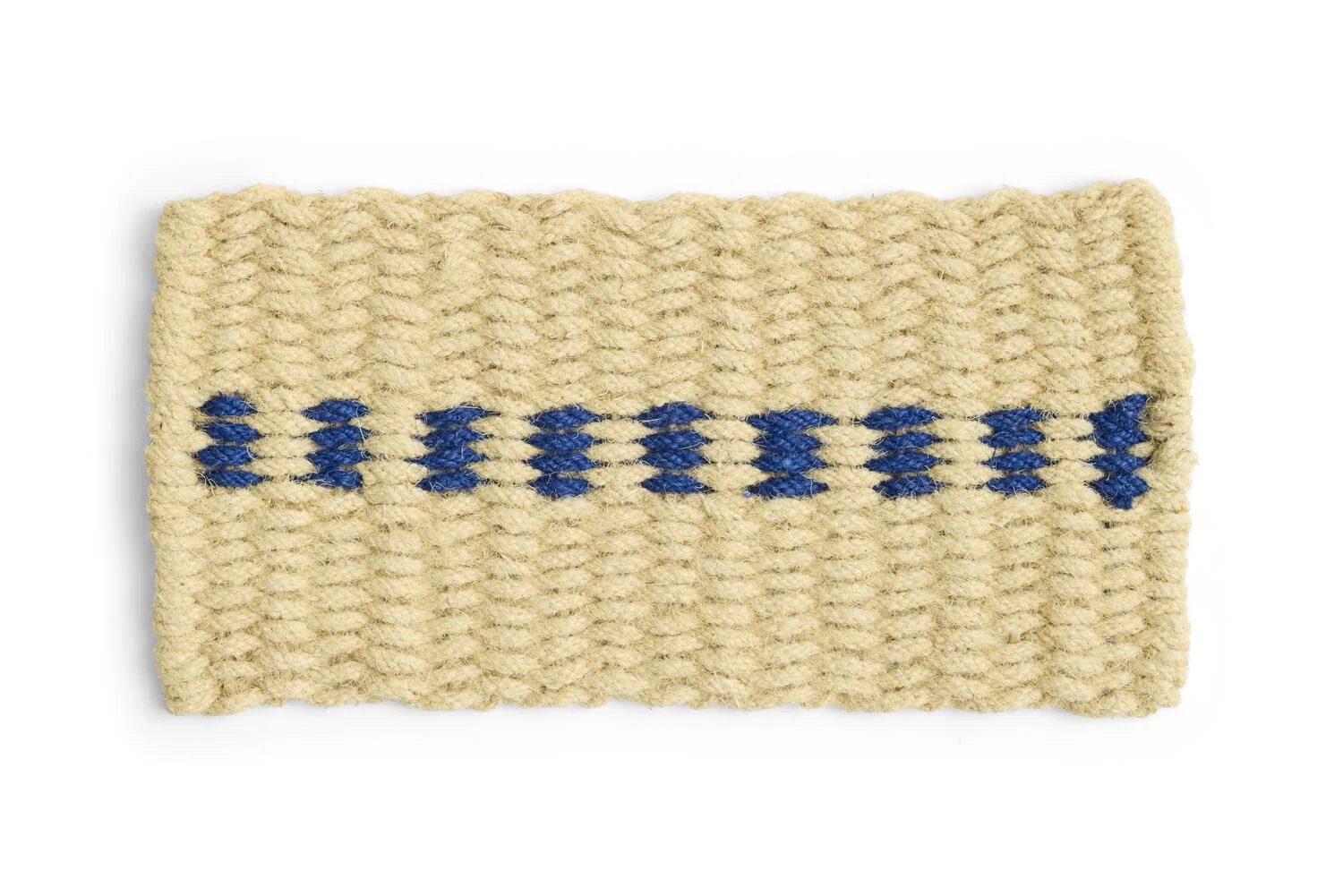 Coco dot dørmåtte, hvid/blå - B40 x L80 cm.
