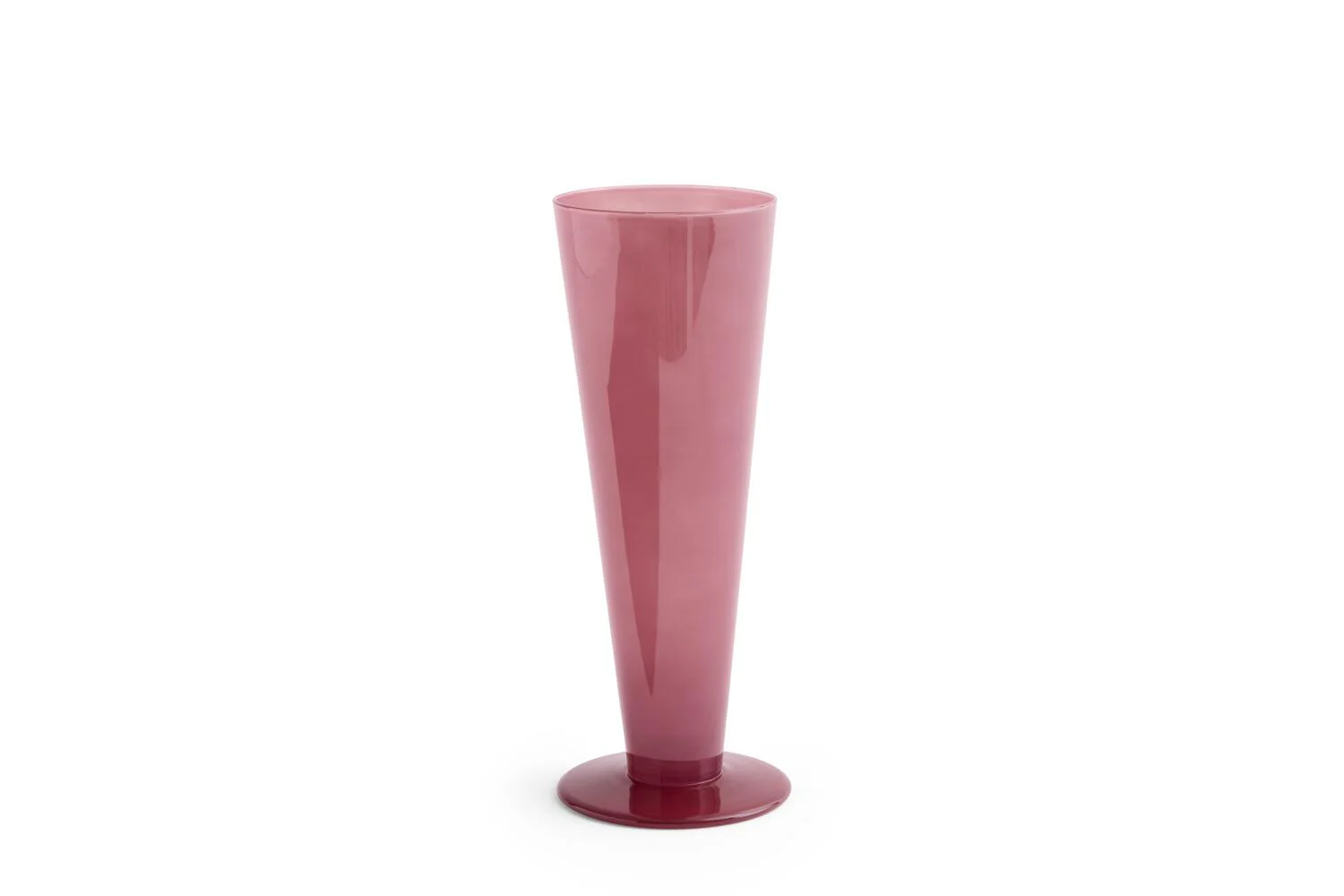 Conical vase, Rose/Dark Red - H23 cm - Image 2