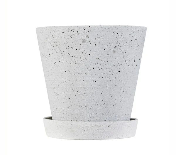 Flowerpot urtepotteskjuler, L - grå - Ø: 17,6 cm.
