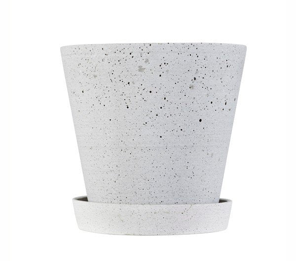 Flowerpot urtepotteskjuler, XL - grå - Ø: 21,5 cm.