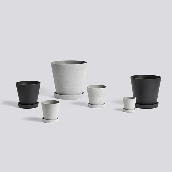 Flowerpot urtepotteskjuler, XXL - grå - Ø: 26 cm. - Image 2