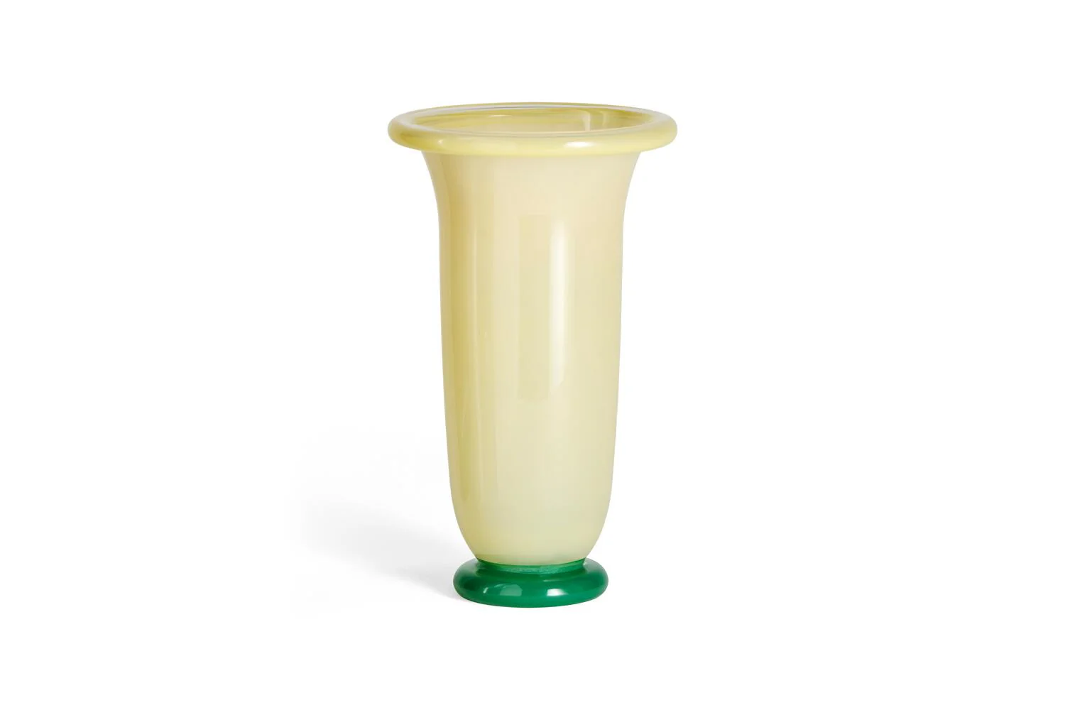 Large Empire Vase, gul/grøn - H25 cm. - Image 2