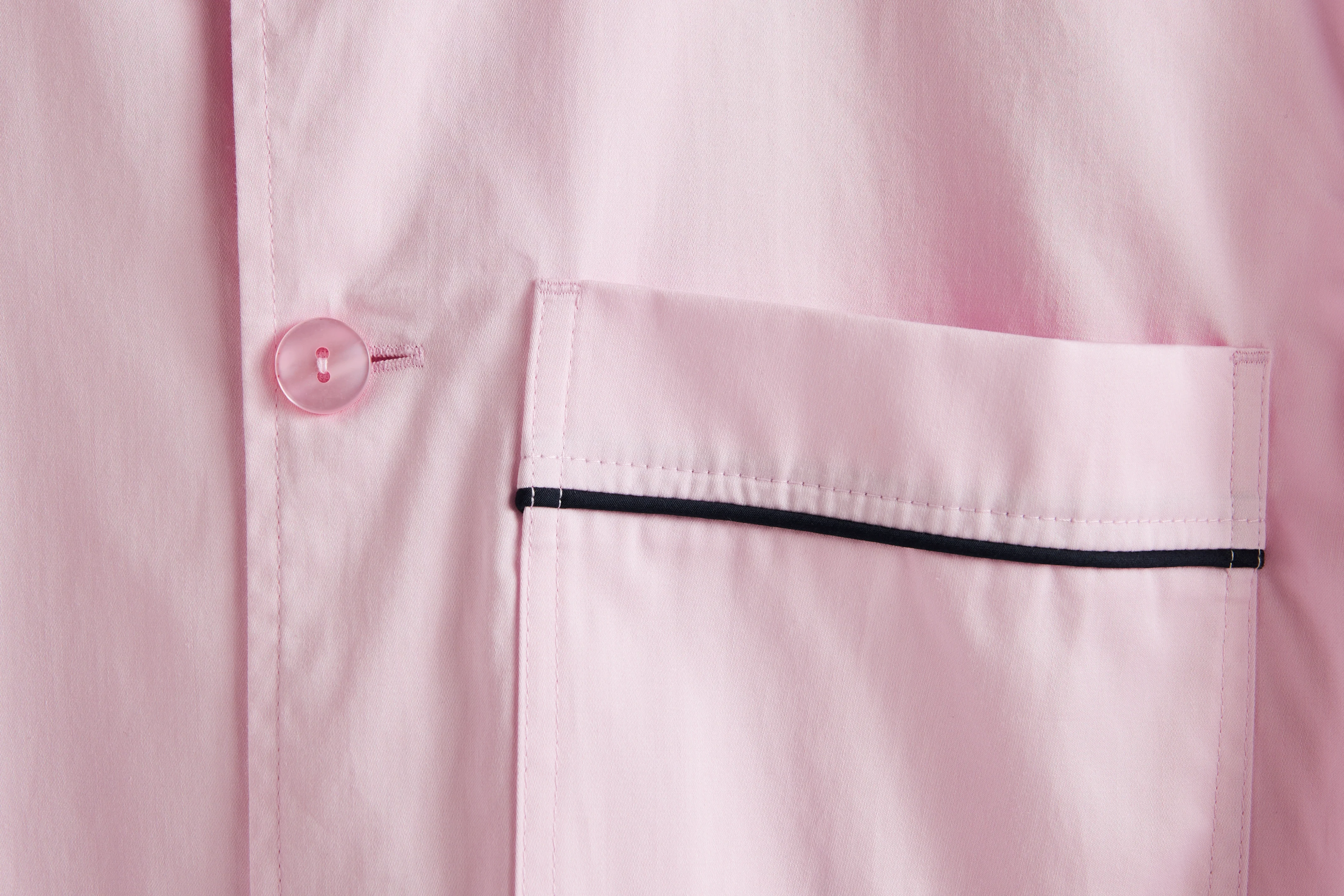 Outline Pyjama S/S natskjorte - Soft Pink - Image 5