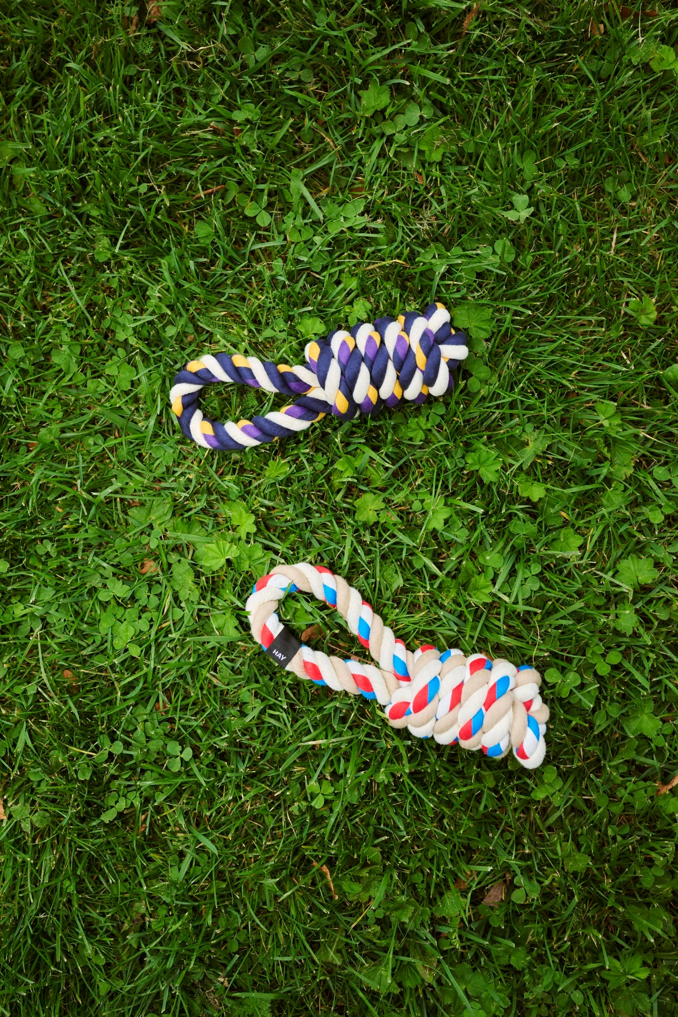 Rope hundelegetøj - Blue/purple/ochre - Image 2