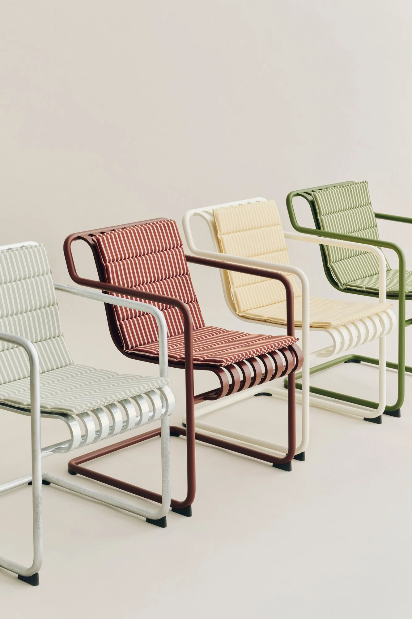 Terrazza Folding havehynde, 82x40 cm - Olive Bold Stripe - Image 5