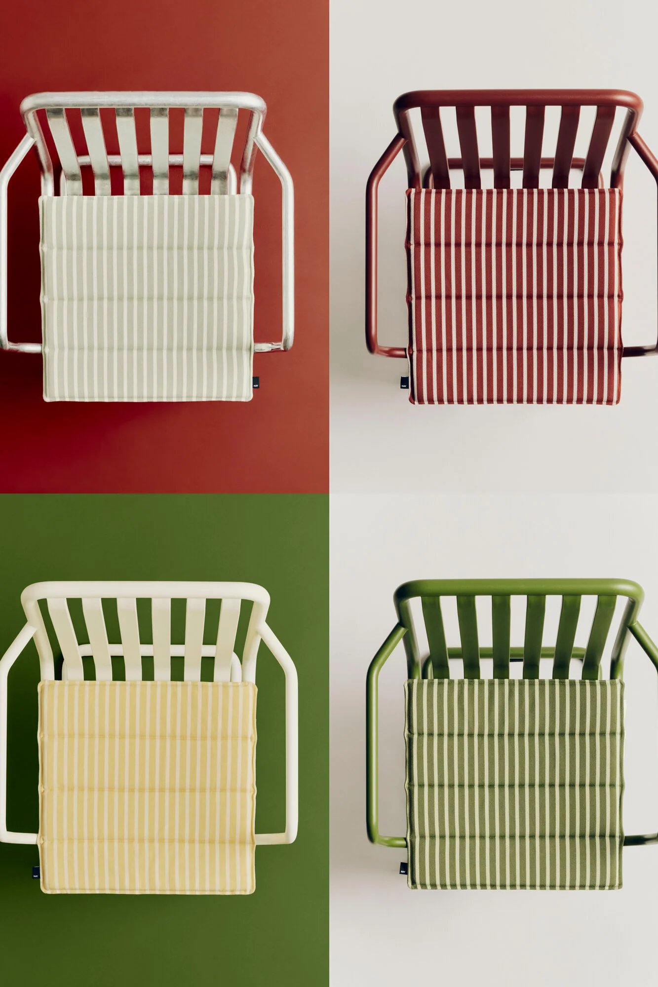 Terrazza havehynde, 40x40 - Yellow Bold Stripe - Image 5
