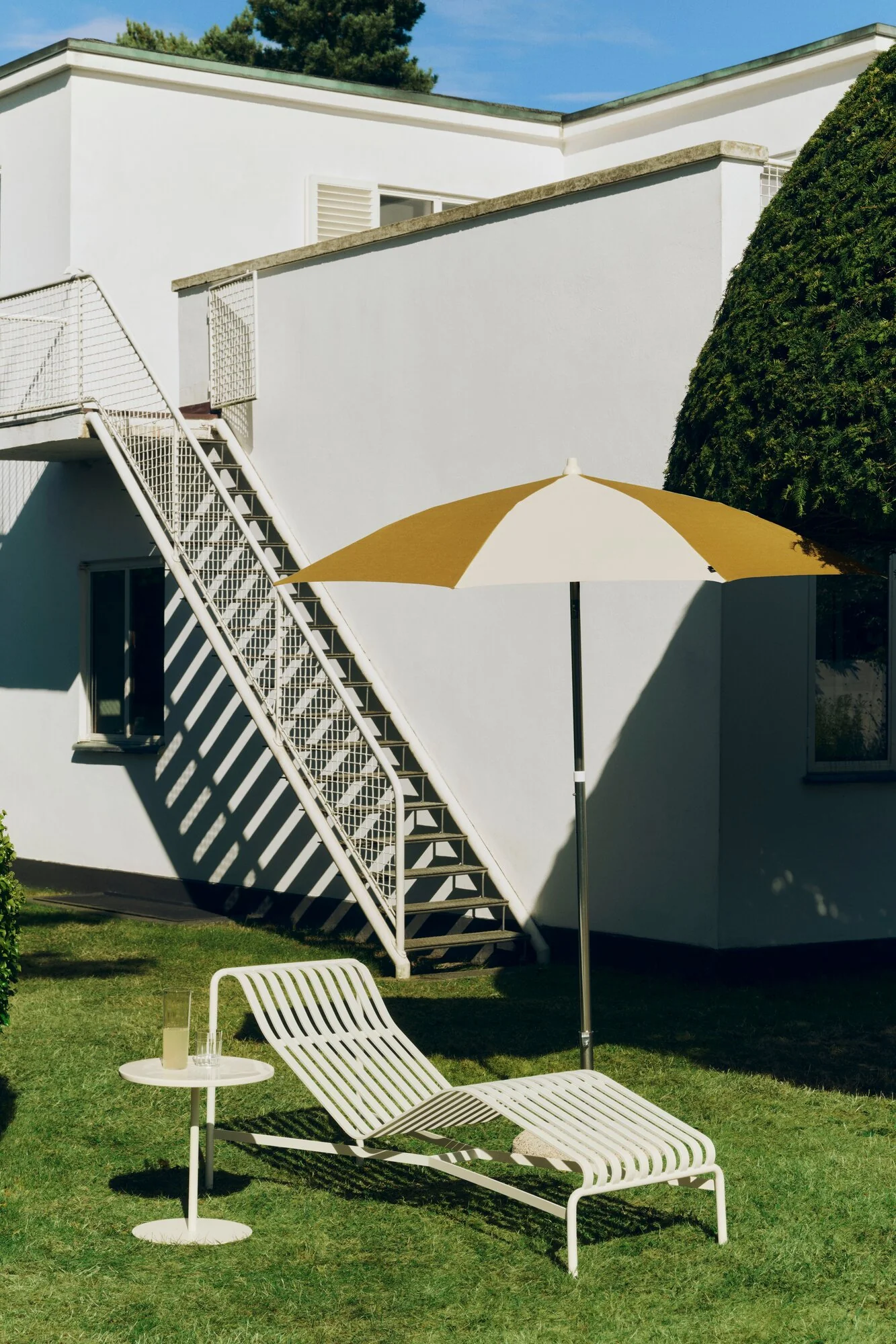 Terrazza Octagon parasol, Ø200 cm - Off-white/Ochre - Image 3