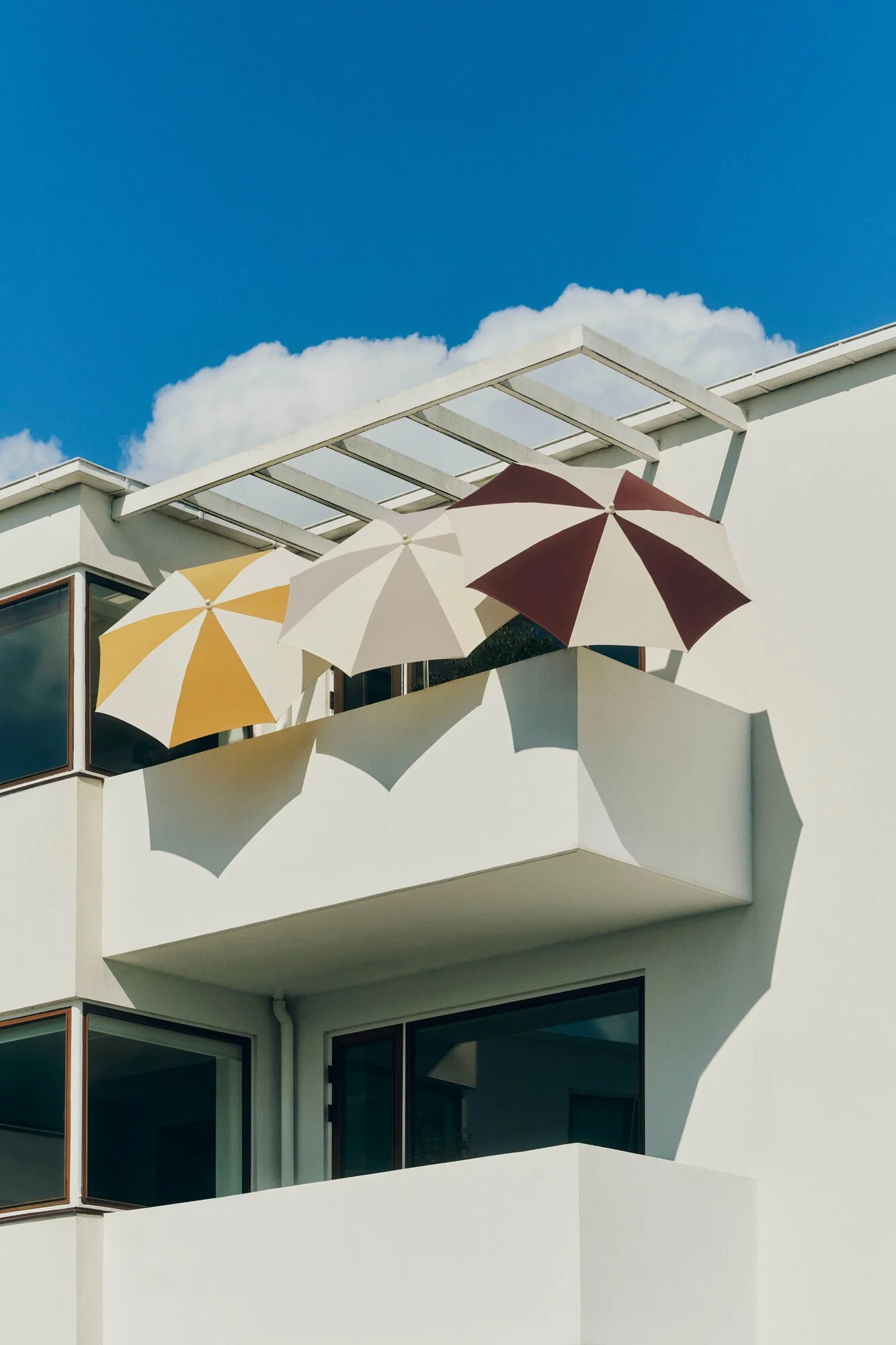 Terrazza Octagon parasol, Ø200 cm - Off-white/Ochre - Image 9
