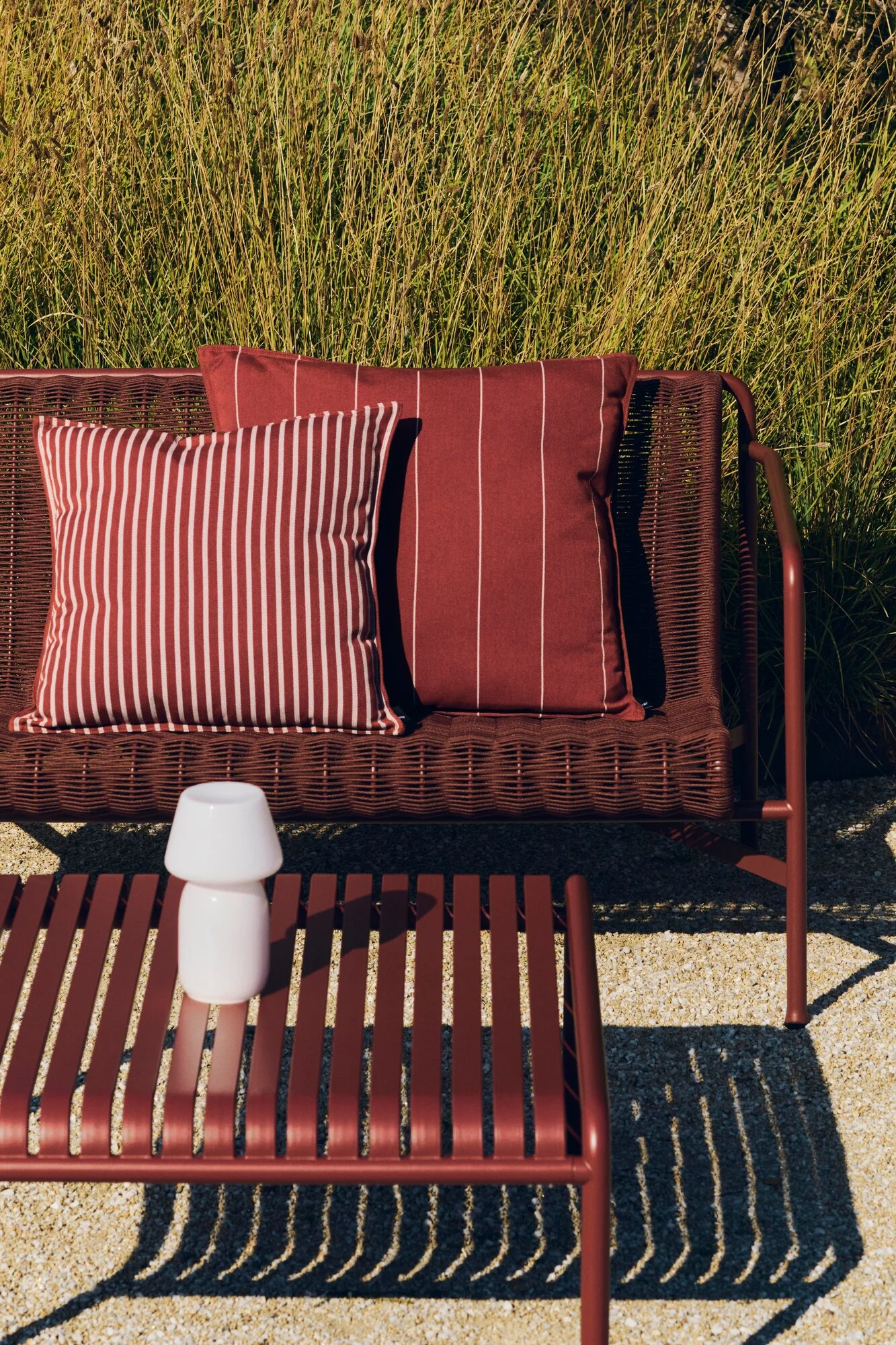 Terrazza pudebetræk, 50x50 cm - Terracotta Bold Stripe - Image 4