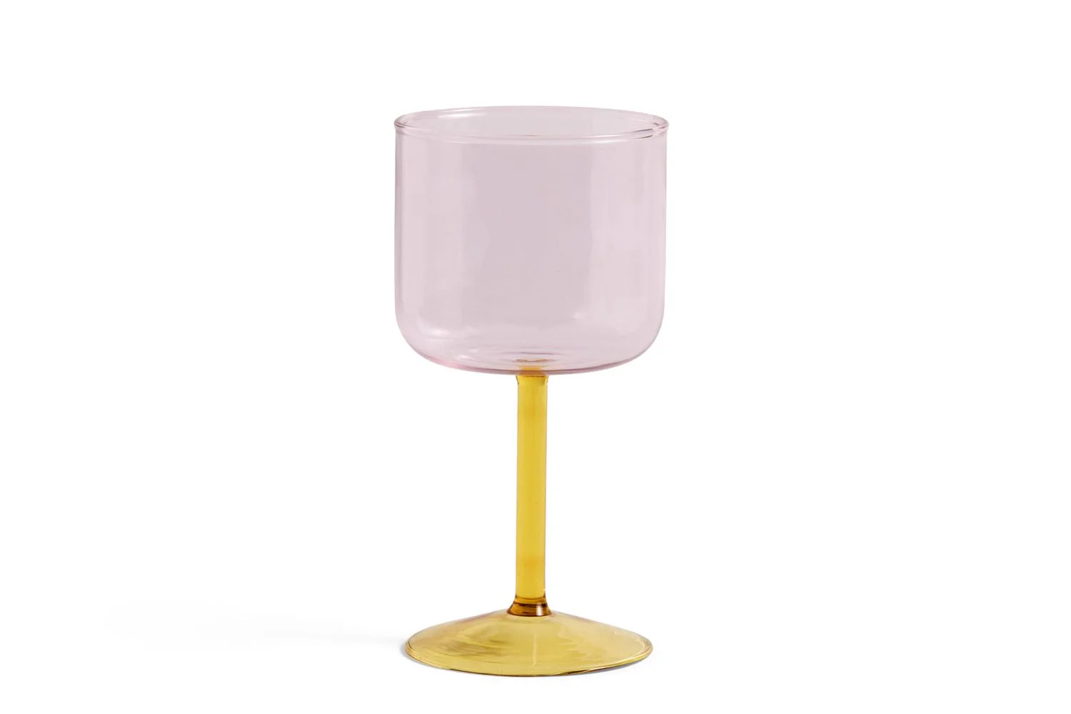 Tint vinglas, sæt af 2  - Pink and yellow - Image 5