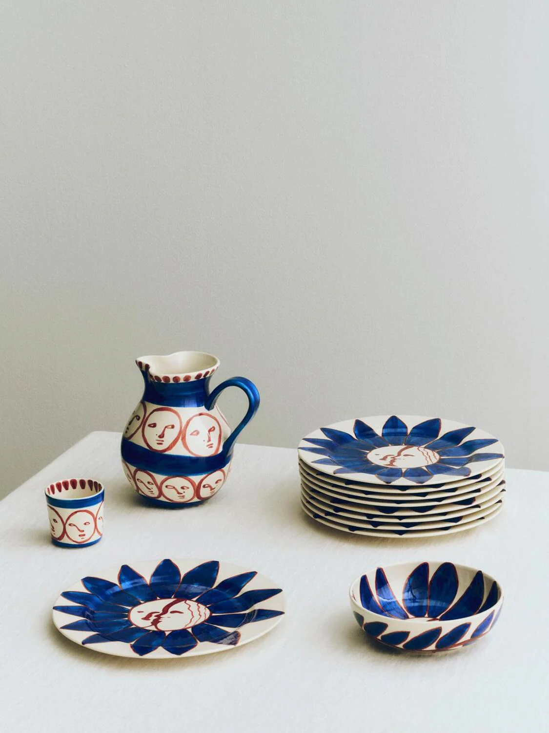 x Emma Kohlmann Deep Blue Flower tallerken - Ø28,5 cm. - Image 4
