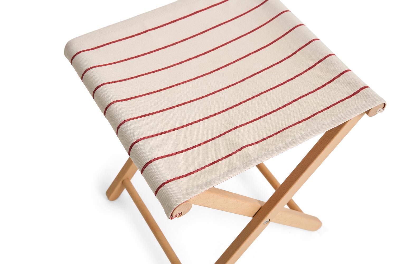 x Jasper Morrison foldeskammel - Beige with red stripe - Image 6