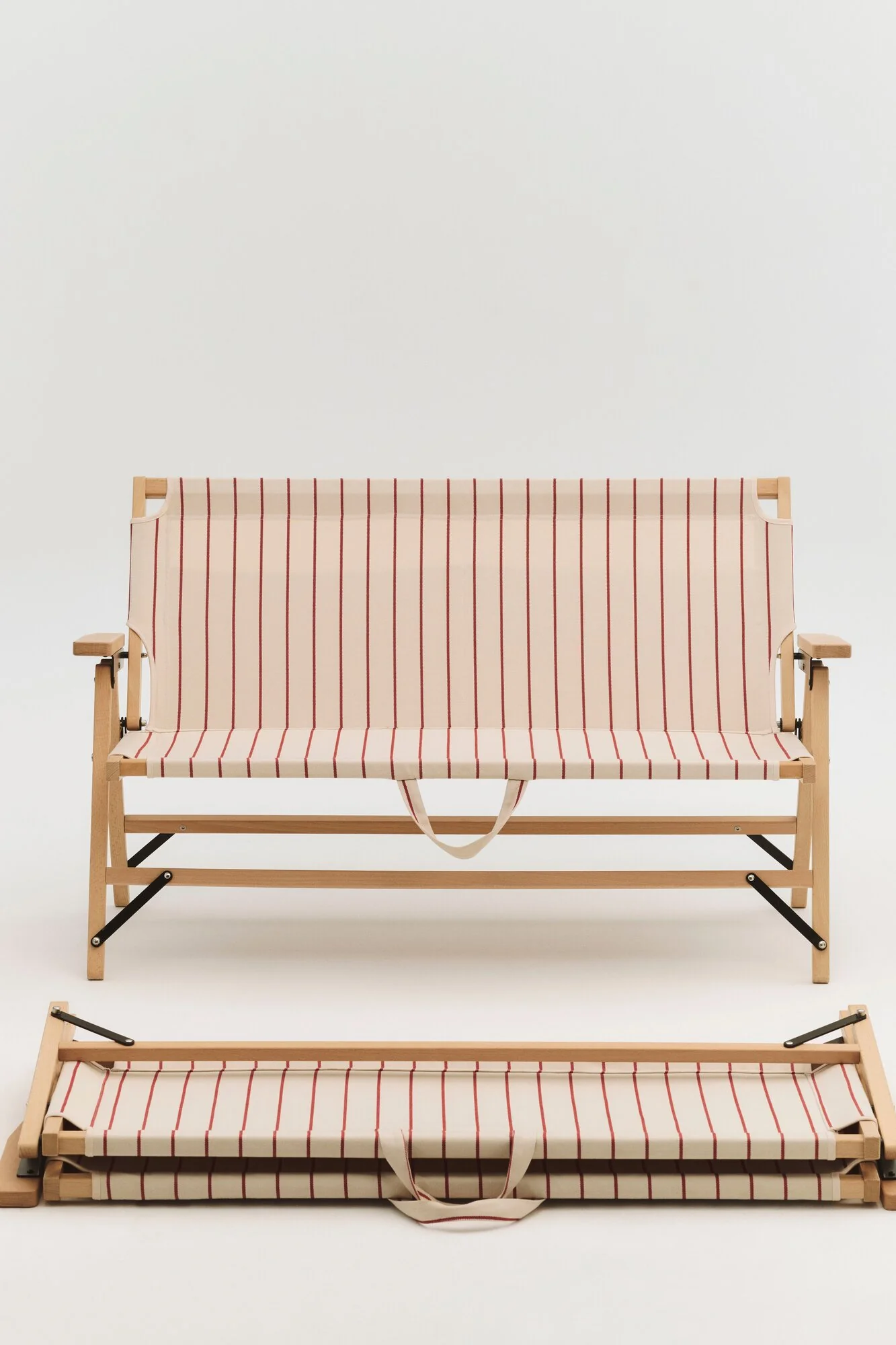 x Jasper Morrison foldesofa - Beige with red stripe - Image 3