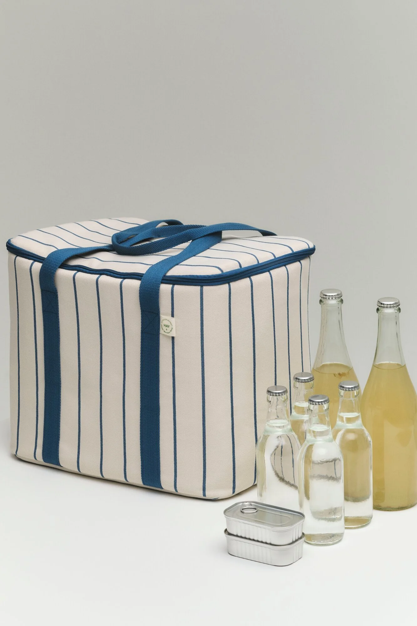 x Jasper Morrison køletaske - Beige with blue stripe - Image 4