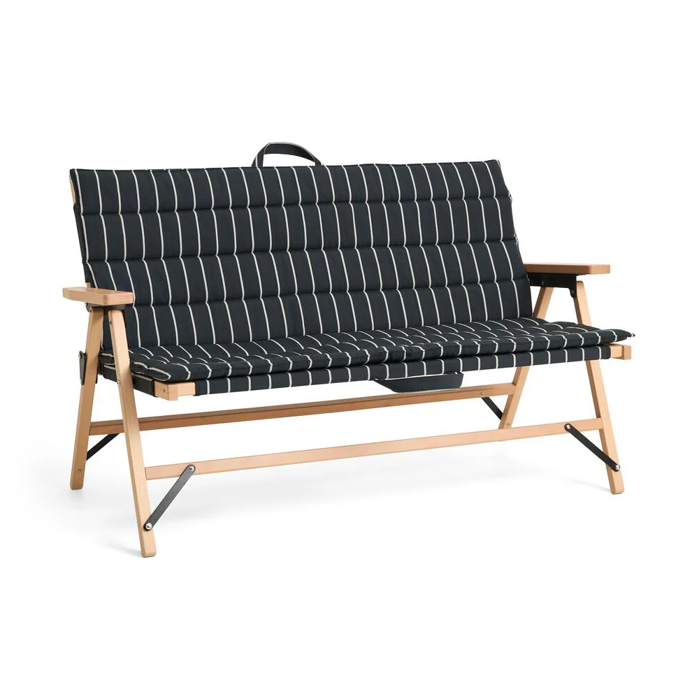 x Jasper Morrison Sofa hynde - Black with beige stripe - Image 2