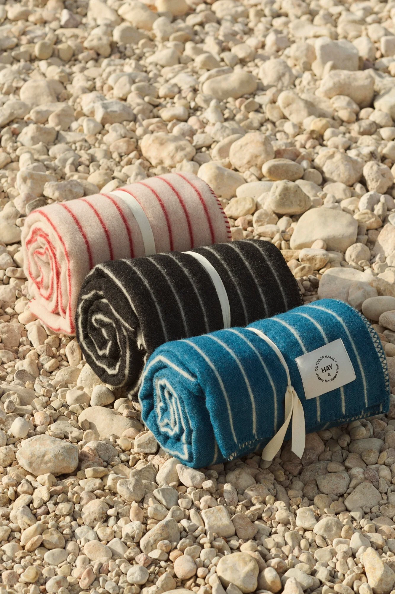 x Jasper Morrison tæppe - Blue with beige stripe - Image 2