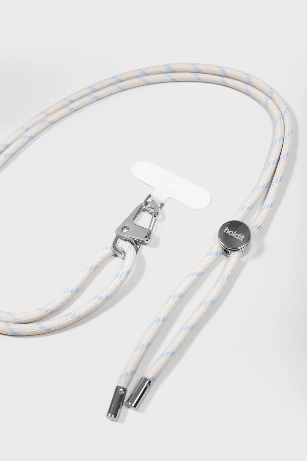 Crossbody Strap til mobil - Light Beige/Mineral Blue - Image 2