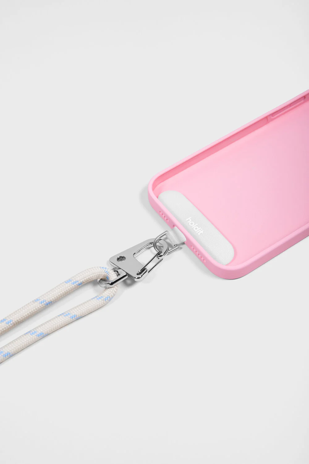 Crossbody Strap til mobil - Light Beige/Mineral Blue - Image 3