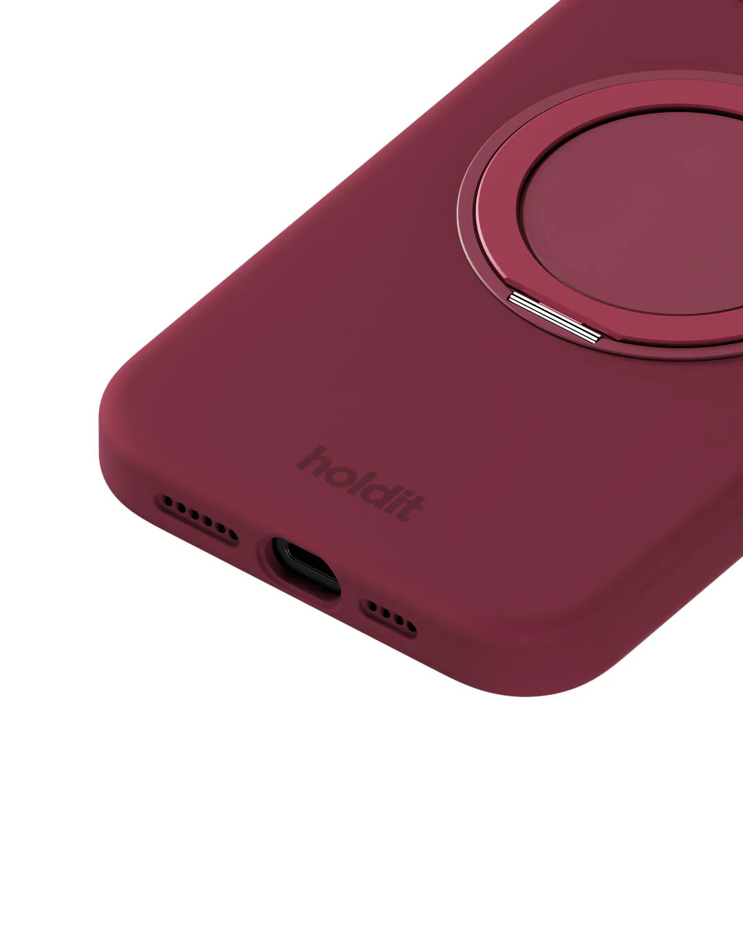 Silicone Stand iPhone cover - Red Velvet - Image 4